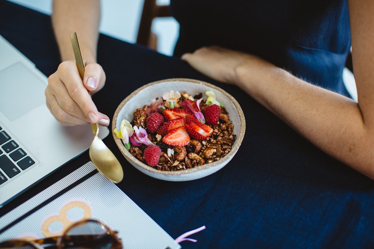 Nutritionist reviewing meal planning strategies